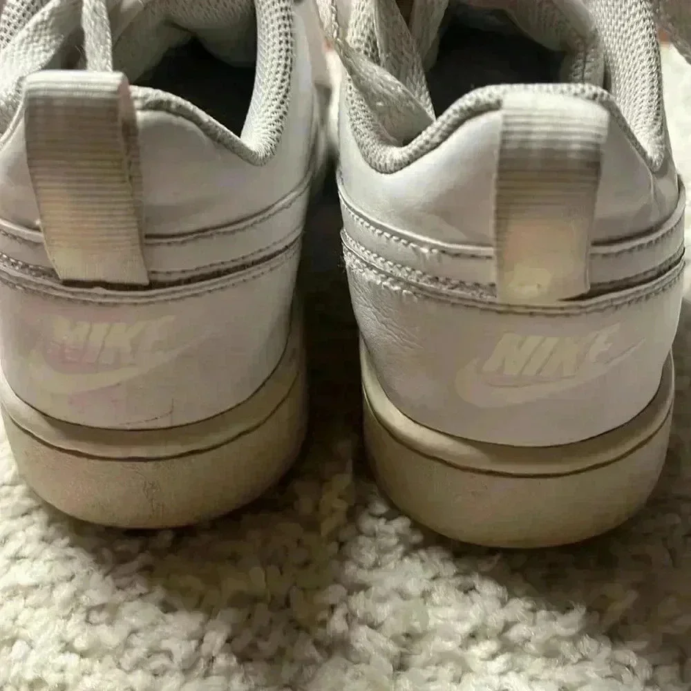 NIKE SIZE 6Y WHITE AIR FORCE 1 PREOWNED